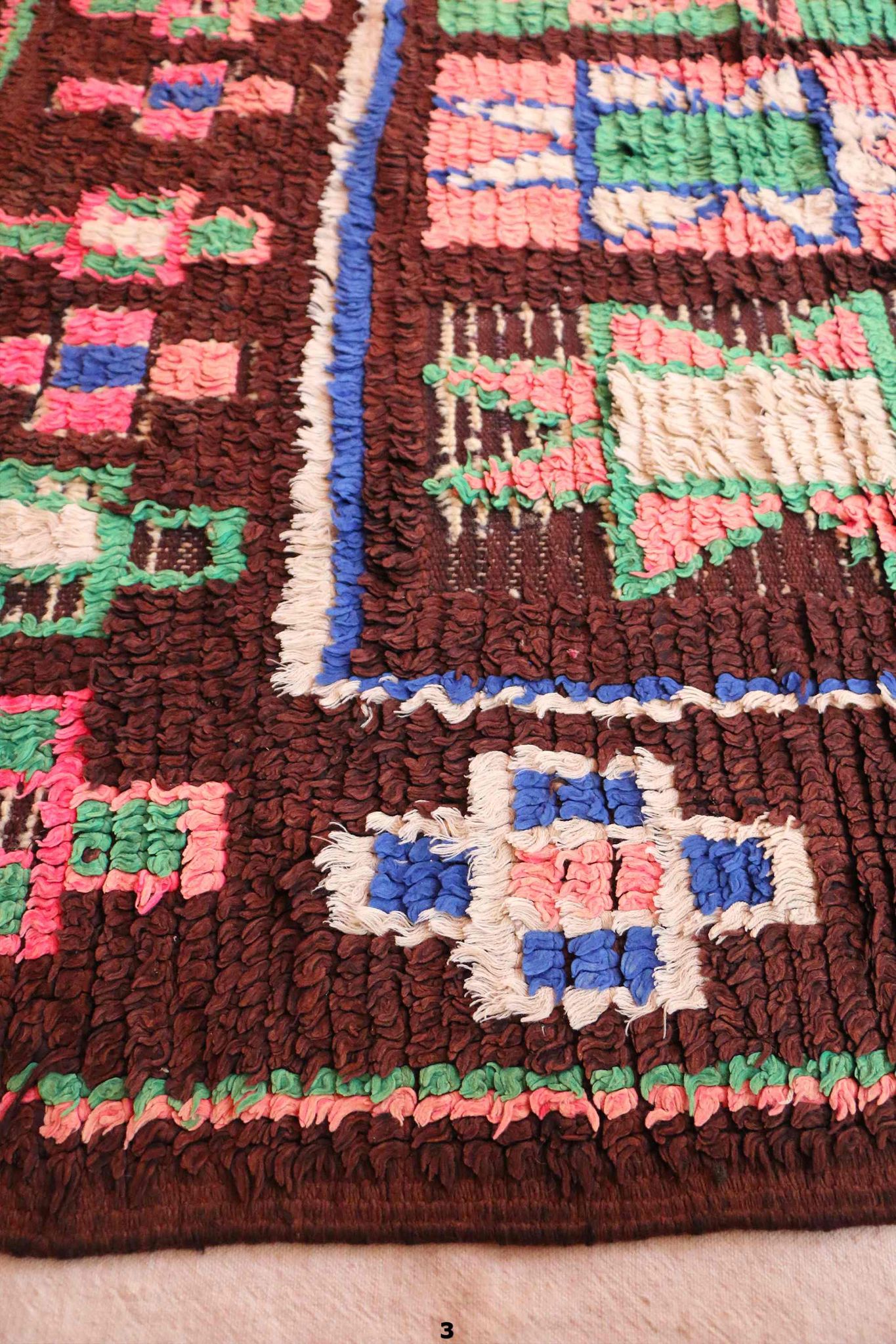Tapis berbère ancien - 123 x 290 cm
