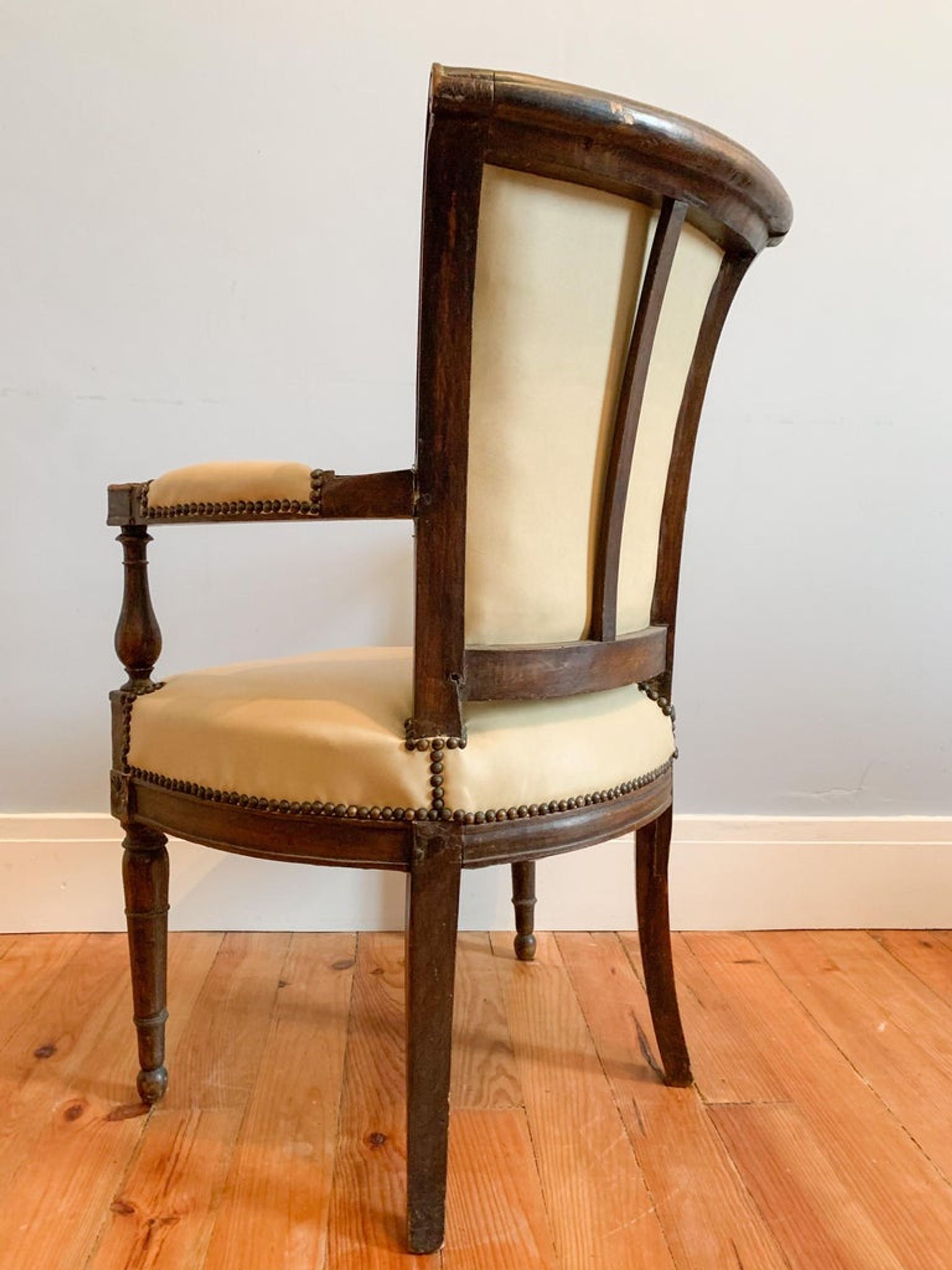 Fauteuil directoire, similicuir, XIXème