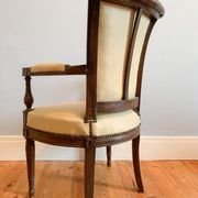 Fauteuil directoire, similicuir, XIXème