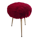 Tabouret tripode, pied compas, pelfran, années 70