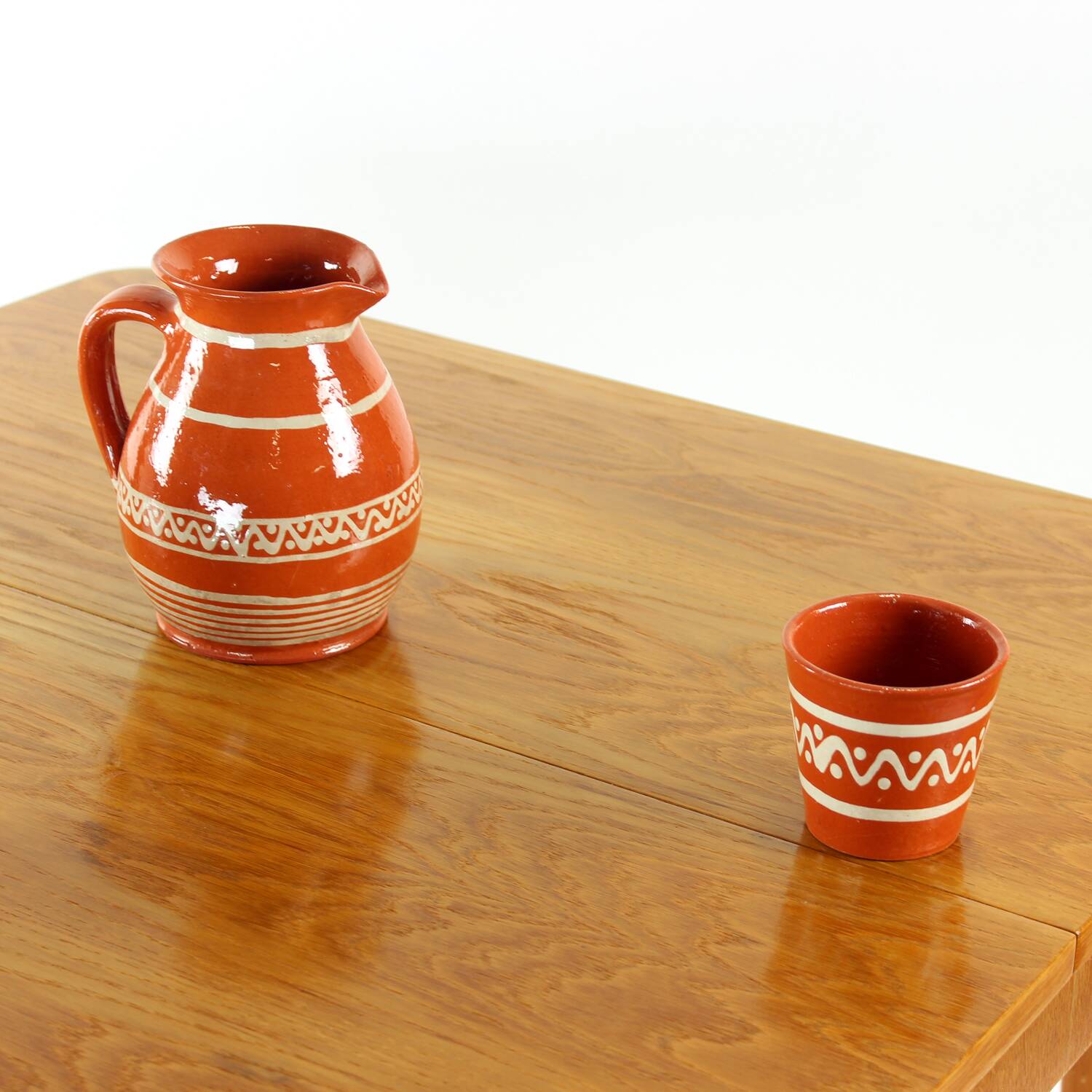 Ceramic Drinking Set, Czechoslovakia 1960s