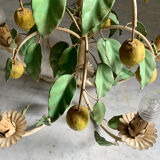 Painted metal chandelier