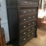 1900 patinated pine chiffonnier