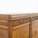 Elegant carved oak sideboard in Renaissance style from the 1930s