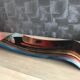 Art deco multicolored glass tray