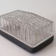 Rectangular brutalist outdoor wall lamp, 1960-1970