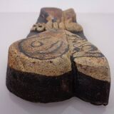 Studio ceramic butterfly wall plaque by Gerhard Liebenthron, Germany, 1982.