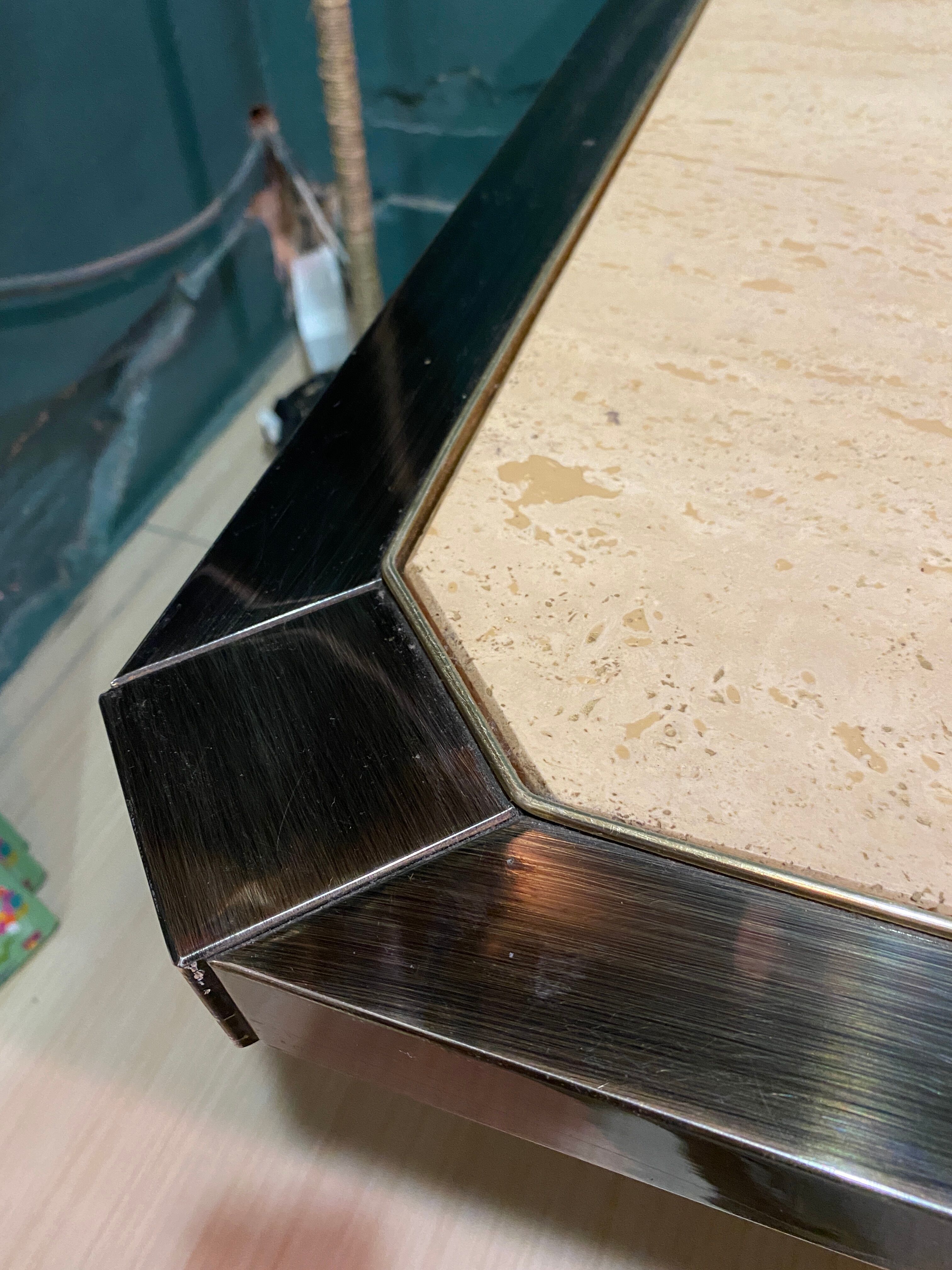 Fedam travertine coffee table