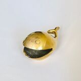 Brass whale ashtray