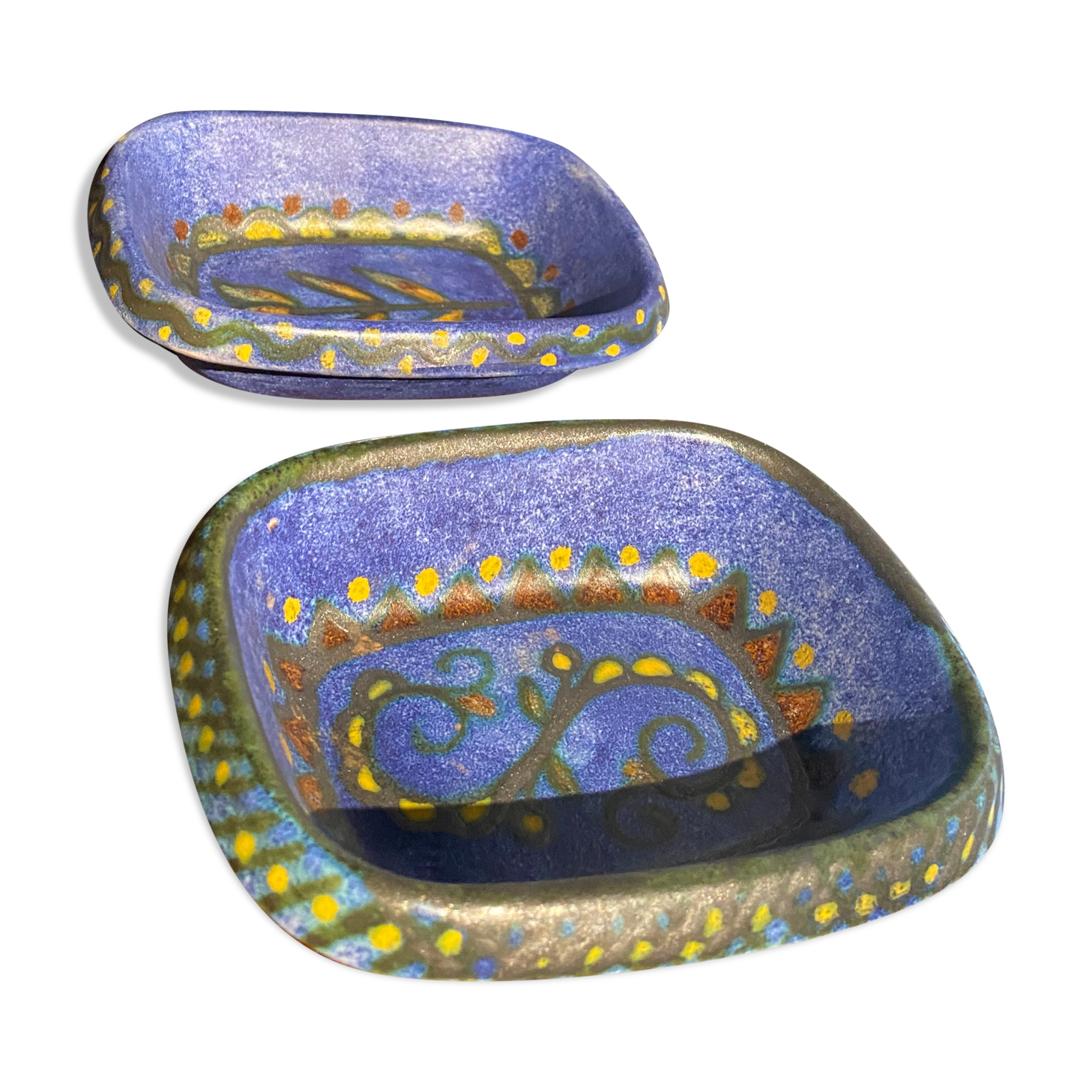 2 trinket bowls ceramic la Grande aux potiers