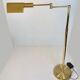 Articulated French library reading floor lamp made in brass, by Boulanger from 1980’s.  Height adjus