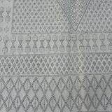 Authentic Nomadel Berber wool kilim rug Tunisian Margoum Beige Grey