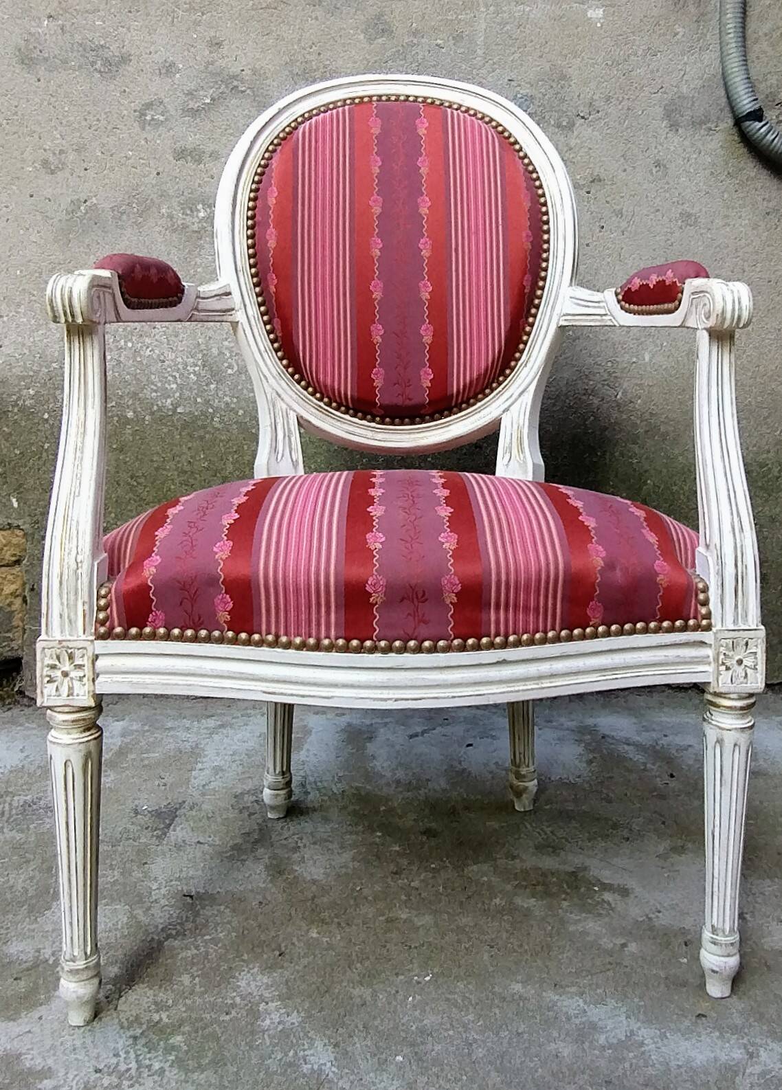 Louis XVI medallion armchair