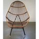 Rattan chair, vintage design, 1960s