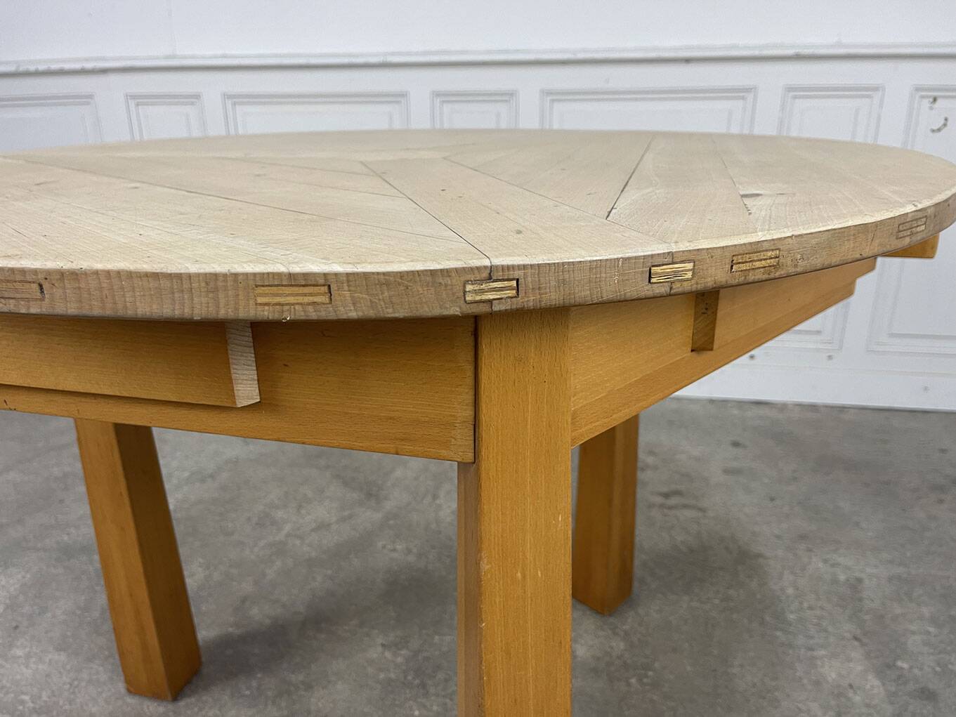 1960 tripod table in beech wood