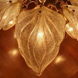 Plafonnier en verre de Murano, Navaresi, Italie, années 1980