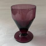 Set of 5 aubergine glasses