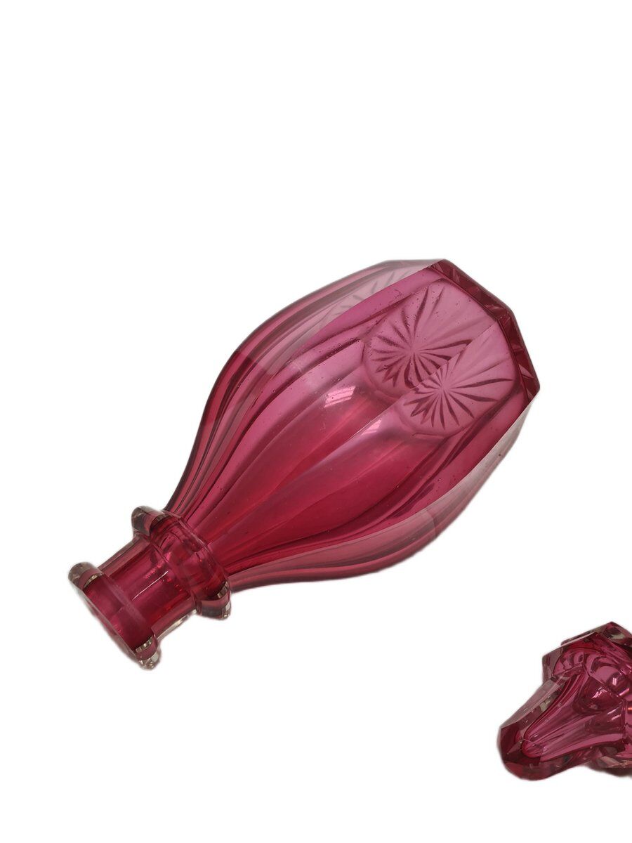 Biedermeier Rubin carafe, former Austro-Hungarian Empire, 1890s