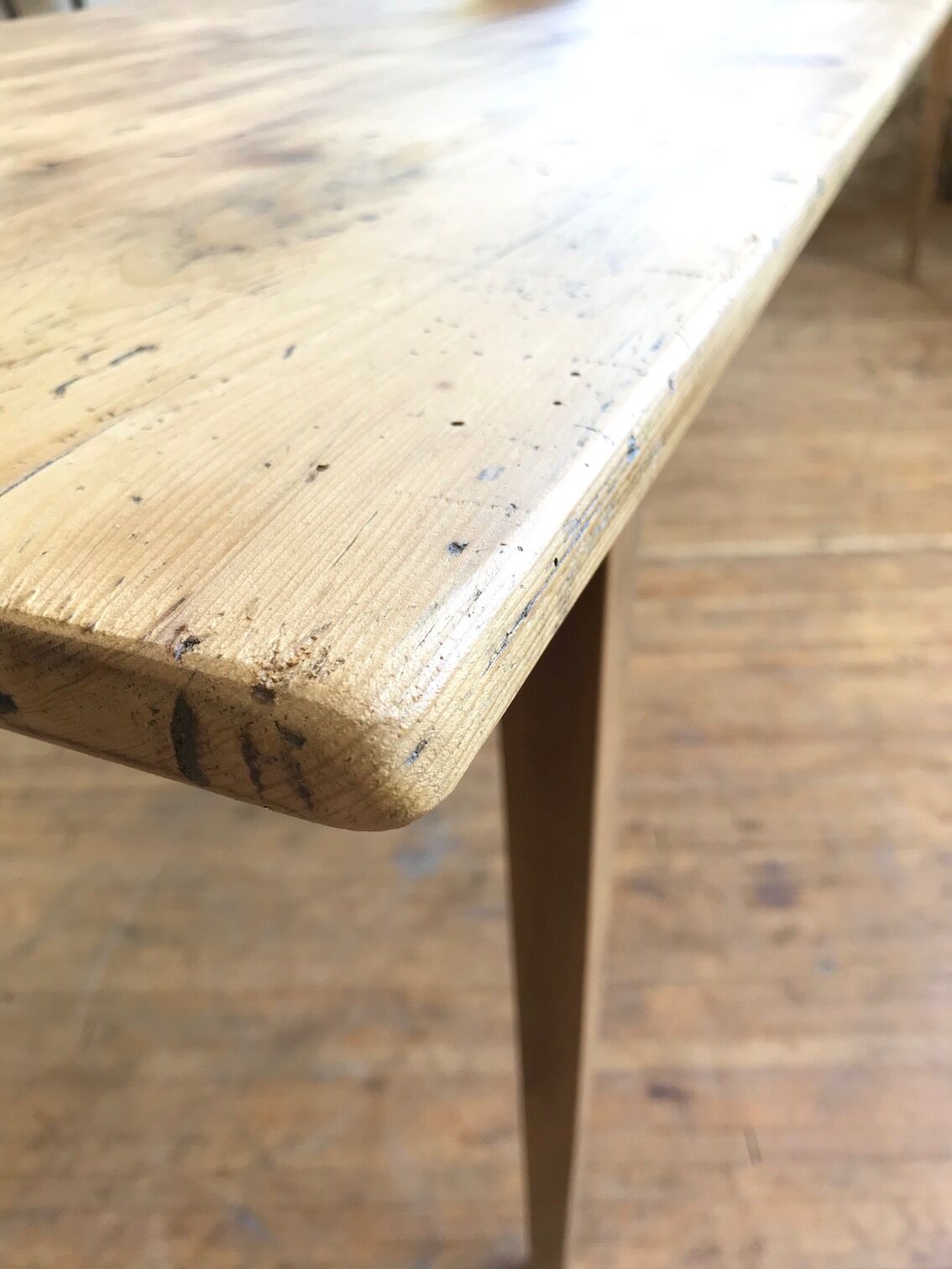 Vintage pine farm table