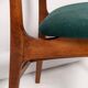 Green velvet Mid-Century chair designed by Rajmund Hałas, Poland, 1960s.