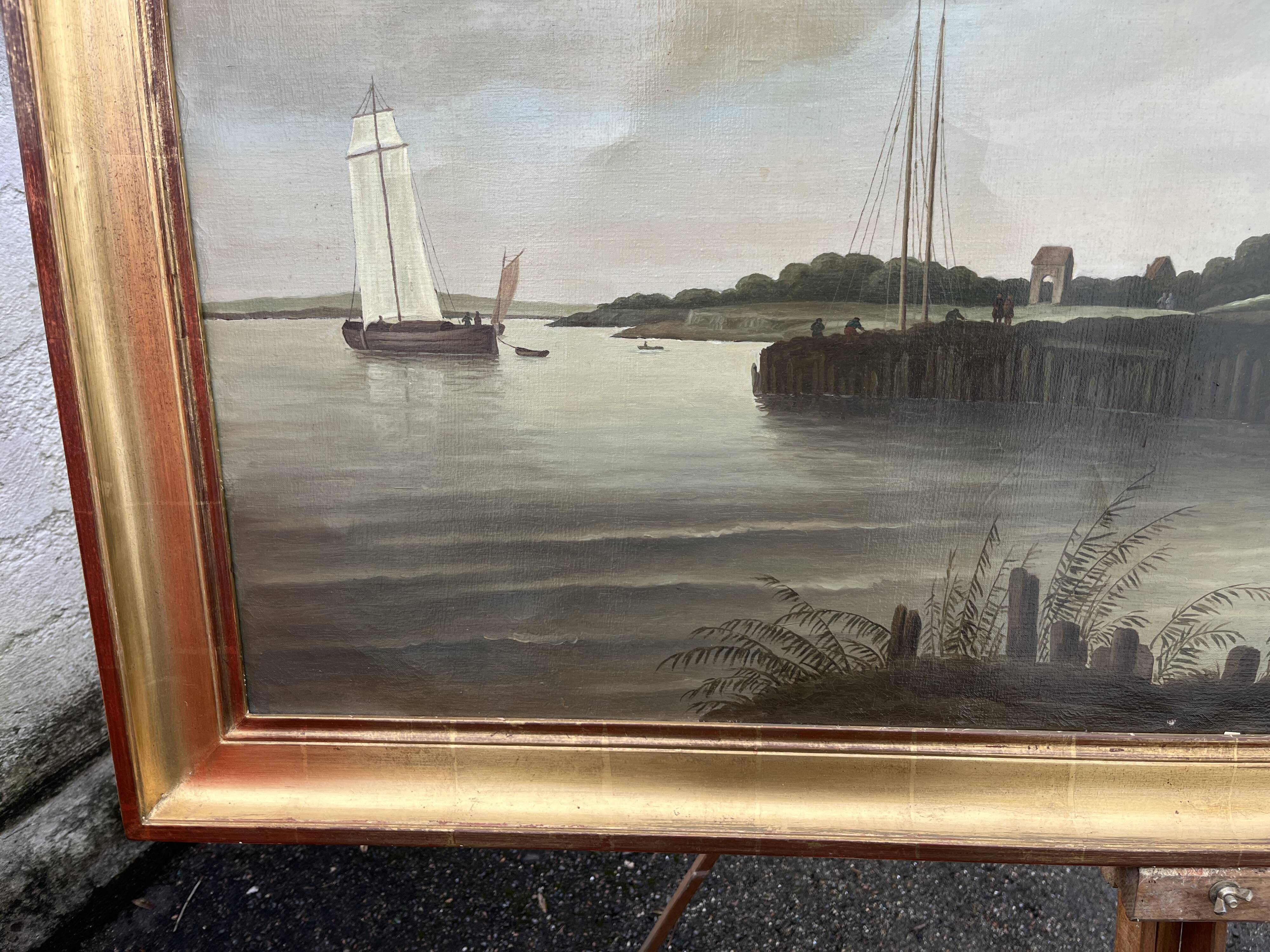 Large 19th-century painting after The Mill at Wijk bij Duurstede by Jacob van Ruisdael.