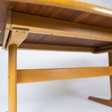 Dining table in oak of danish design manufactured by Skovby Furniture Factory from the 1960s.
