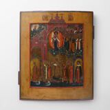 Russian Icon “Intercession of the Theotokos”, Russia ca. 1900