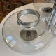 Large chrome metal Space Age chandelier