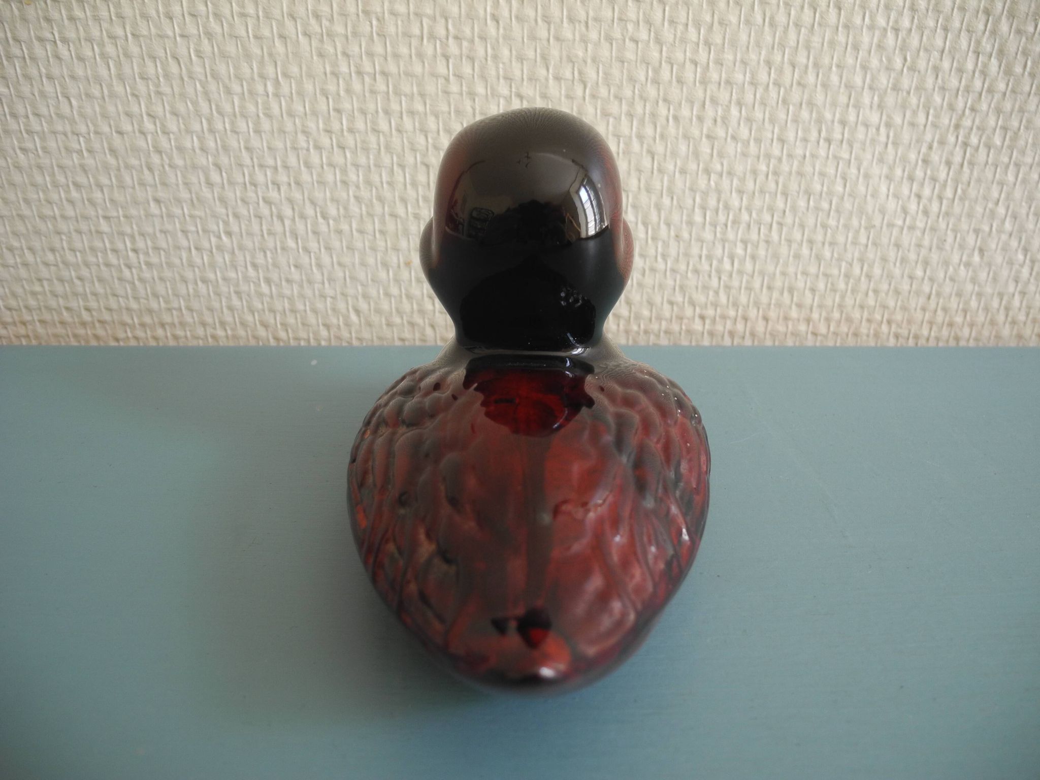 Statuette canard Kanadou sculpture vintage ceramic duck design 80s