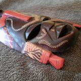 Handmade mask in Kenya in Mahogany wood