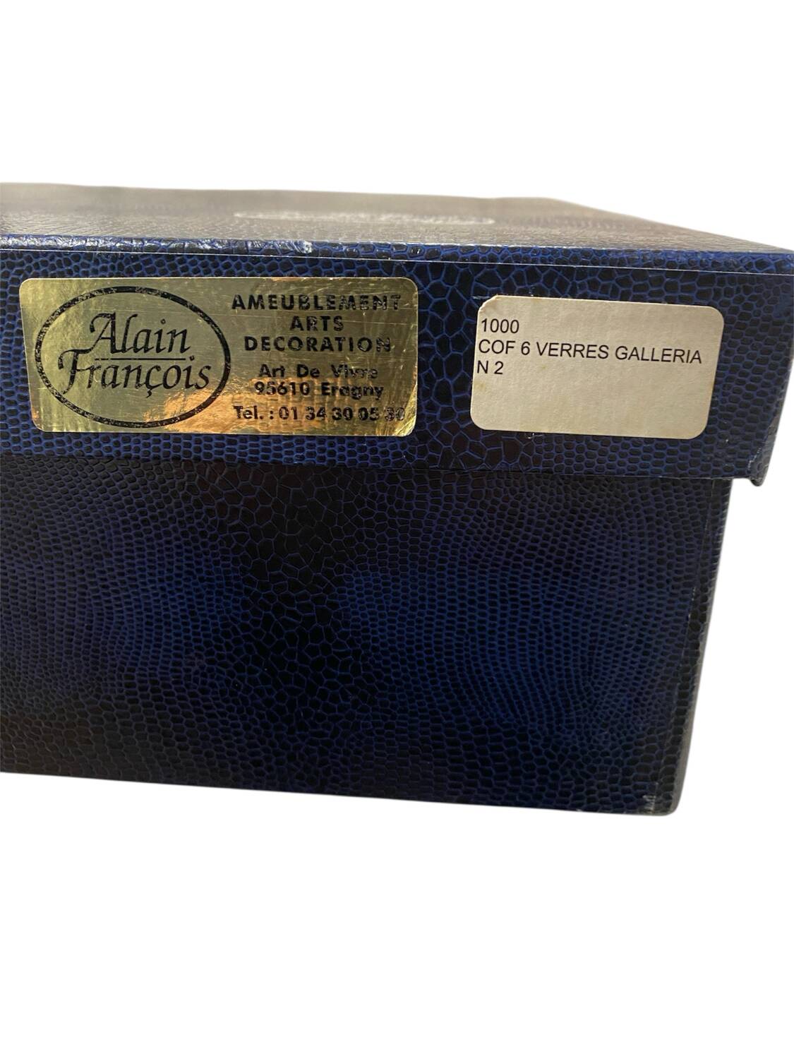 Verres Cristal de Paris Modèle Galliera