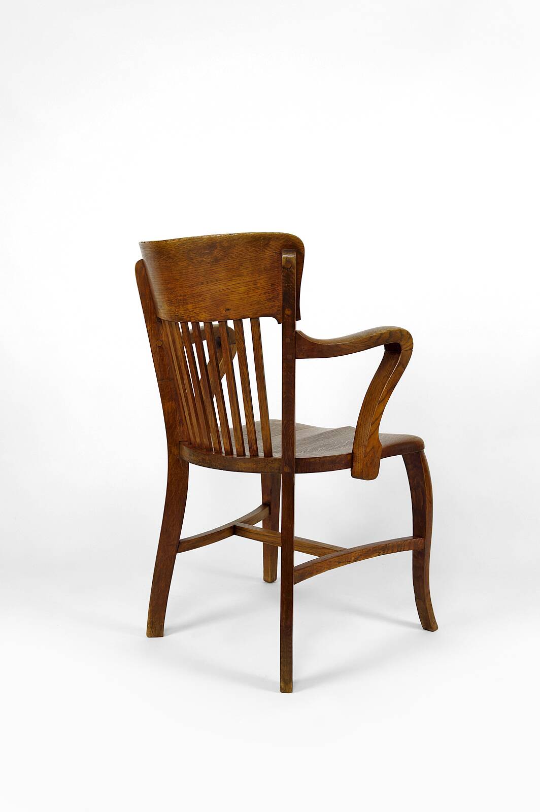 American oak office armchair, USA, circa 1900