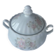Porcelain soup tureen with floral pattern