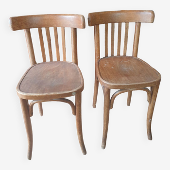 Set of 2 Josef Mintzis bistro chairs
