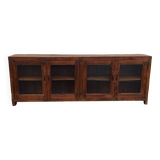 Wooden glass sideboard
