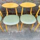 6 Chaises par Baumann éditées par Pierre Guariche Restaurées (licorne)