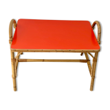 Vintage rattan coffee table