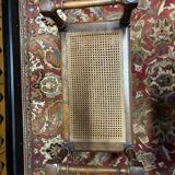 Small Louis XVI style cane bench