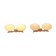 Pair of 60s wall lights in metal and opaline