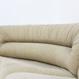 Canapé modulaire incurvé italien vintage des années 1970, ensemble de 5