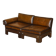 Sigurd Ressell for Vatne Mobler Leather Sofa Hardwood Art Deco