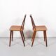 Pair of chairs in teak Folke Palsson d77 by FDB Møbelfabrik Folke Palsson