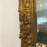 Mirror rocaille style Louis XV in wood and gilded stucco XX century