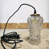 Old-globe suspension viewer made of tapered glass