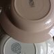 A set of 6 deep plates Fécamp Choisy le Roi Terre de Fer Rose Digoin.