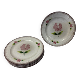 Set of 6 Niderviller stoneware plates