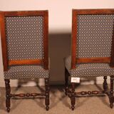 Two Louis XIII Walnut Chairs