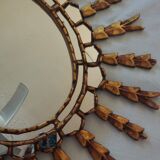 Sun mirror in gilded wood, 60x52 cm