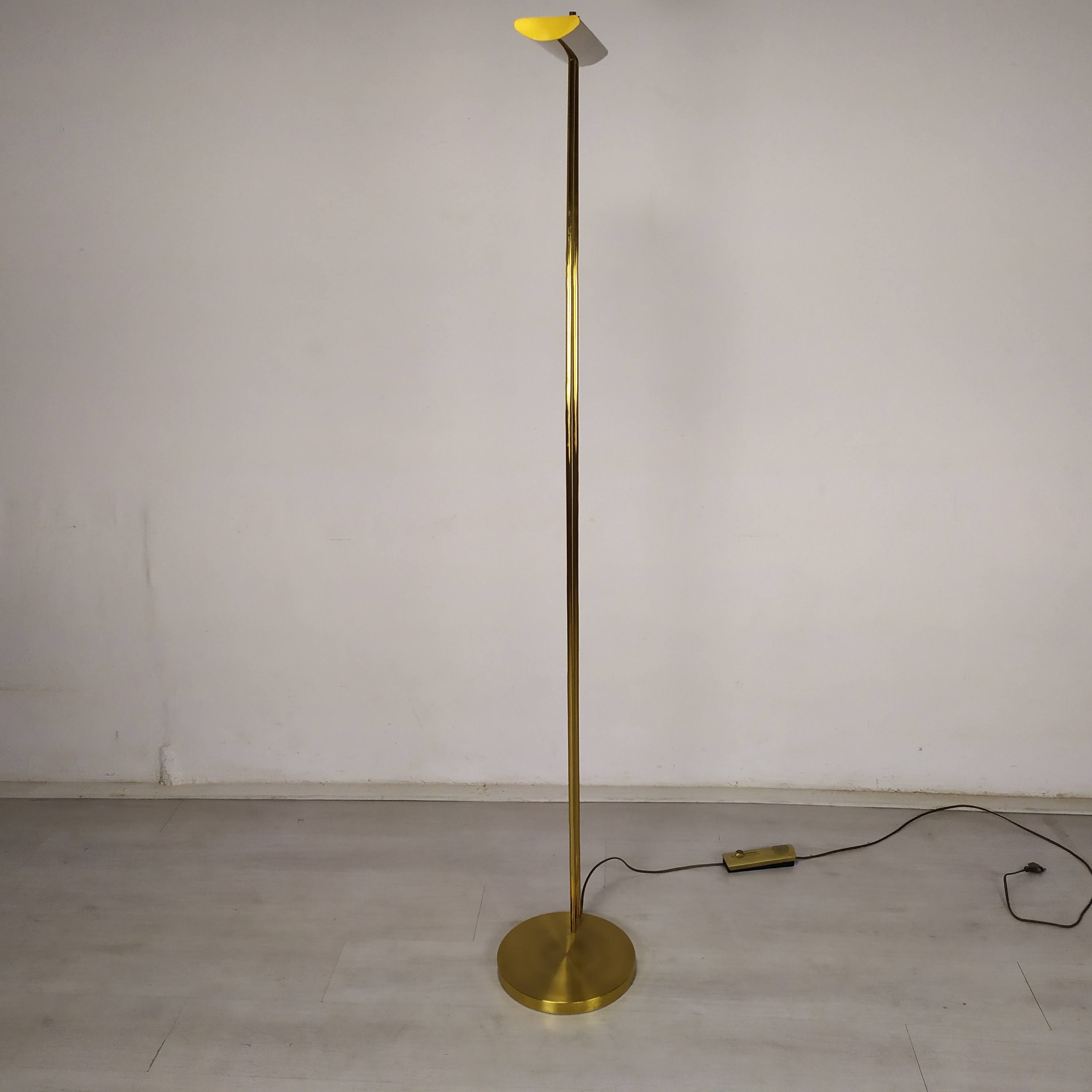 Floor lamp gilded design Lucien Gau