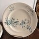 Lot 6 Plate Plates Faience Longwy Model Mignon